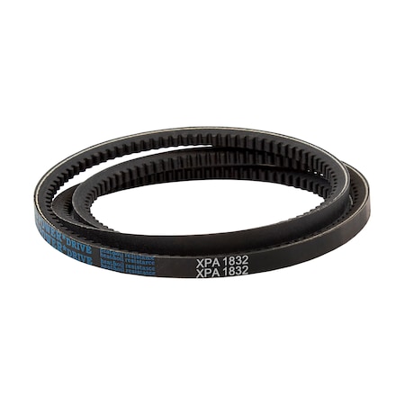 D&D XPA1832 Cogged, Metric V-Belt, 1832mm Outside Length, 13 mm Top Width, 10 mm Thickness, 1 Ribs XPA1832
